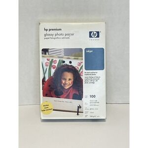 HP Premium Glossy Photo Paper 4x6 100 Sheets Inkjet Q1990A 10mil 240g/m2 New